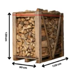 2x Paletten (Weißeiche + Buche/Hainbuche) – 30cm-Scheite – Image 6