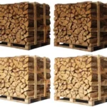 4 x Paletten (2 x Weißeiche + 2 x Buche/Hainbuche) – 40cm-Scheite