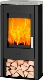 Fireplace Tuvalu Speckstein – Kaminofen mit 6,5 kW und eleganter Speckstein-Abdeckung – Image 2