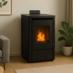 Sannover Anita 7,6 kW Schwarz – Programmierbarer Pelletofen mit hoher Effizienz – Image 6