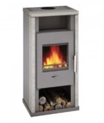 Wamsler Yuna Kaminofen 6 kW Stahl Naturstein – Image 2