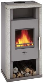Wamsler Yuna Kaminofen 6 kW Stahl Naturstein – Image 7