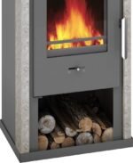 Wamsler Yuna Kaminofen 6 kW Stahl Naturstein – Image 3